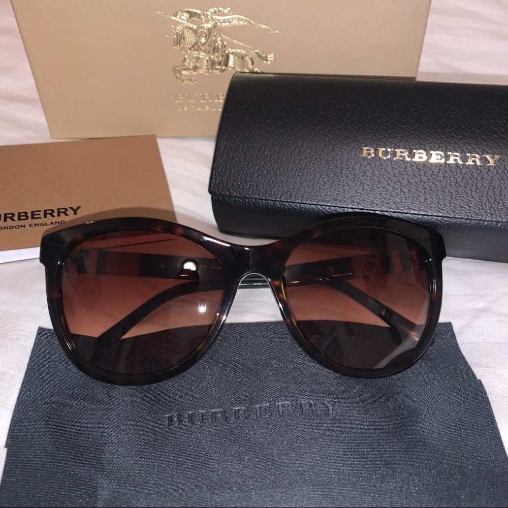 Tortoise shell Burberry sunglasses